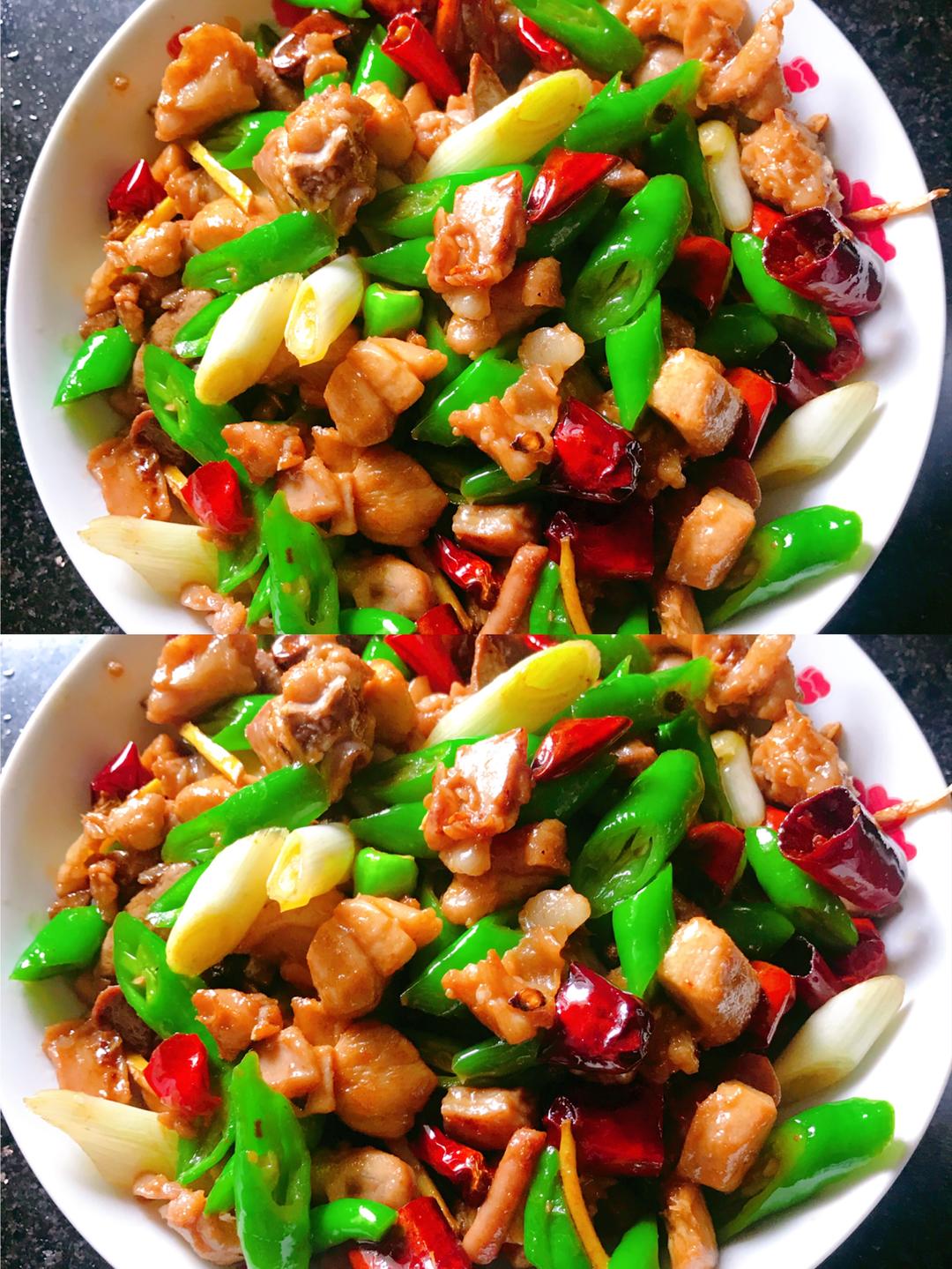 双椒兔丁的做法