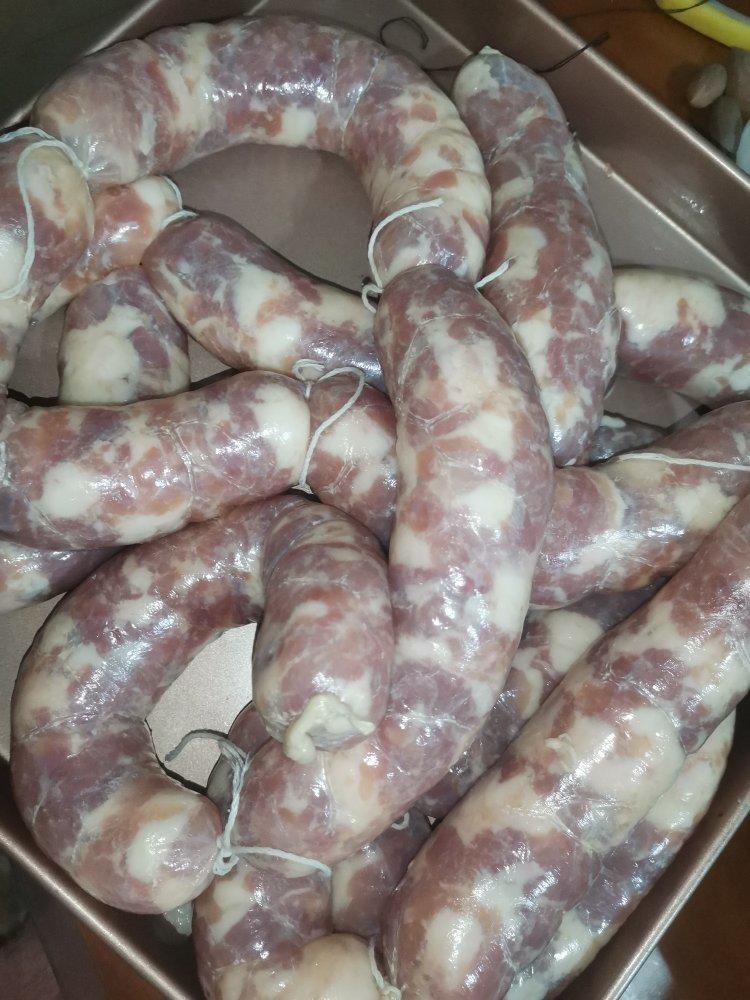 自制腊肠，灌香肠，苏式香肠