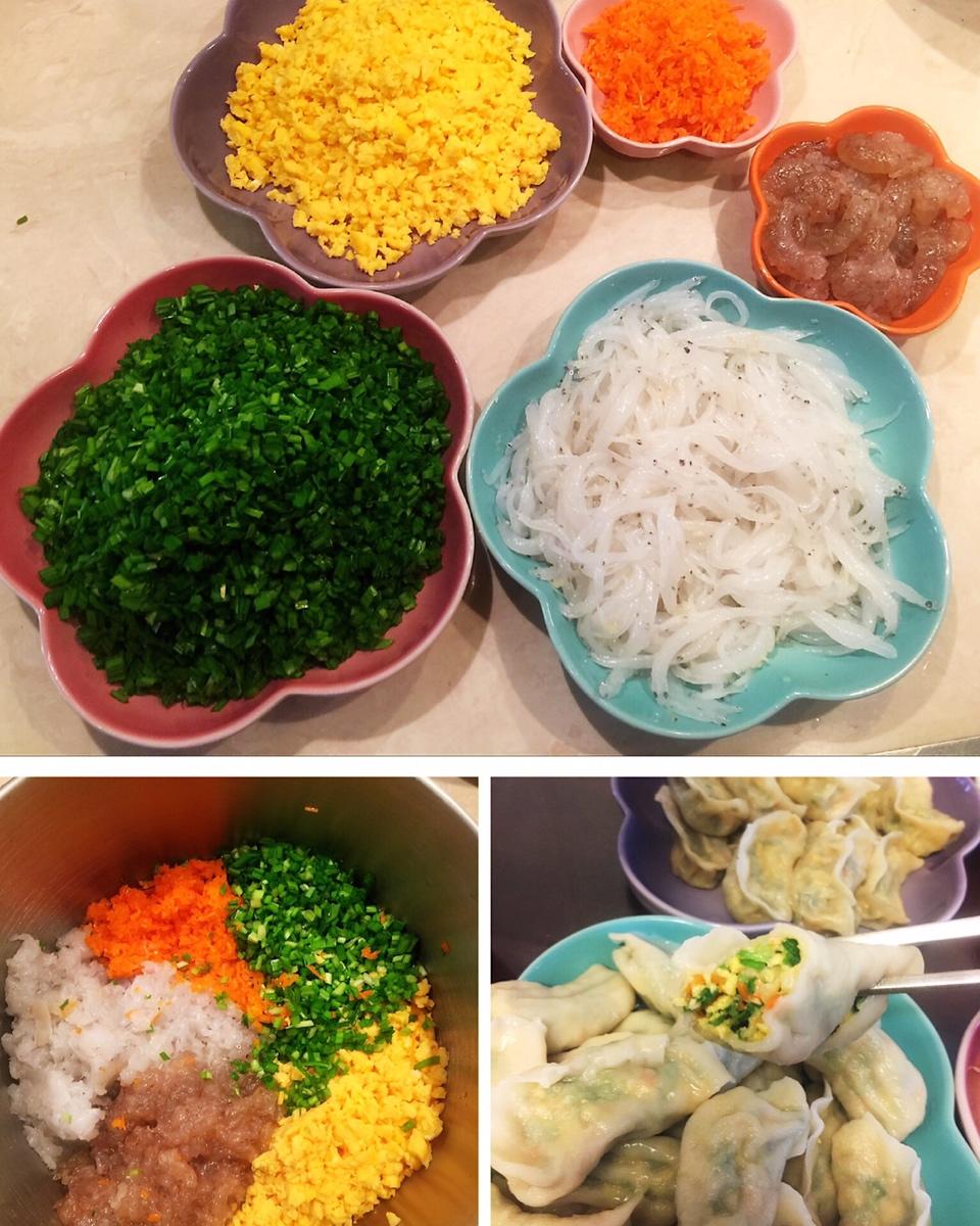 韭菜鸡蛋虾仁三鲜饺子