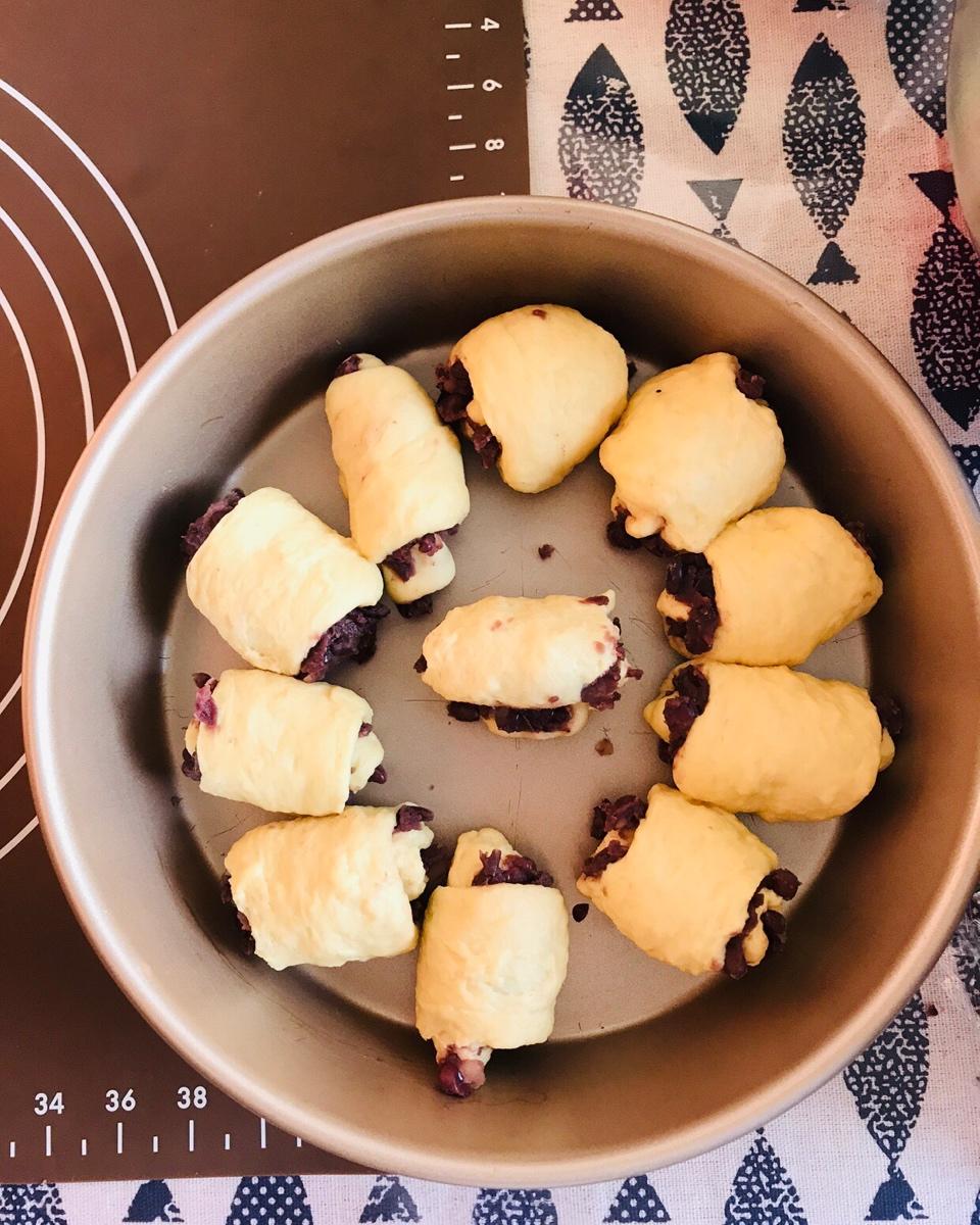 全麦红豆面包