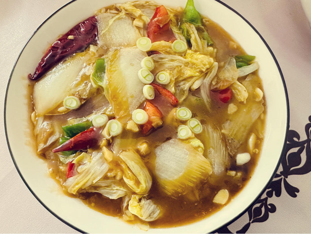 爆下饭的酸辣白菜（零难度）