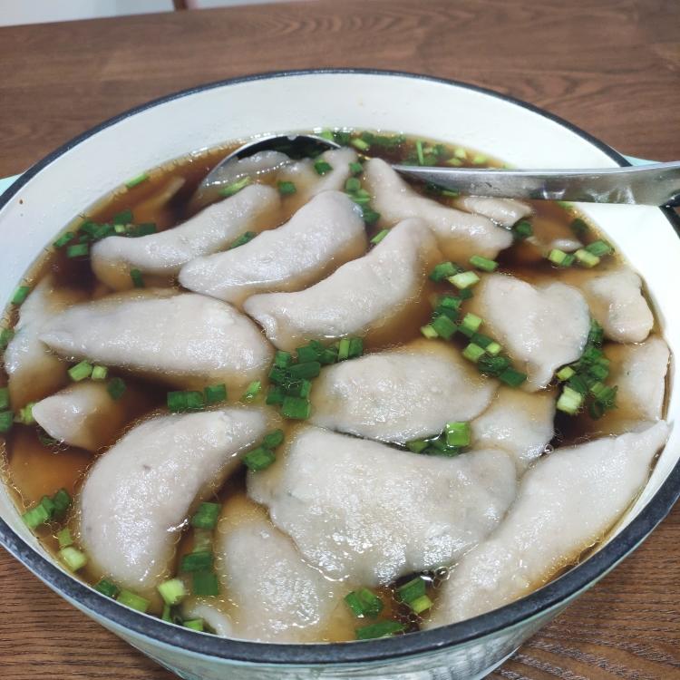 香滑芋头红薯粉饺子