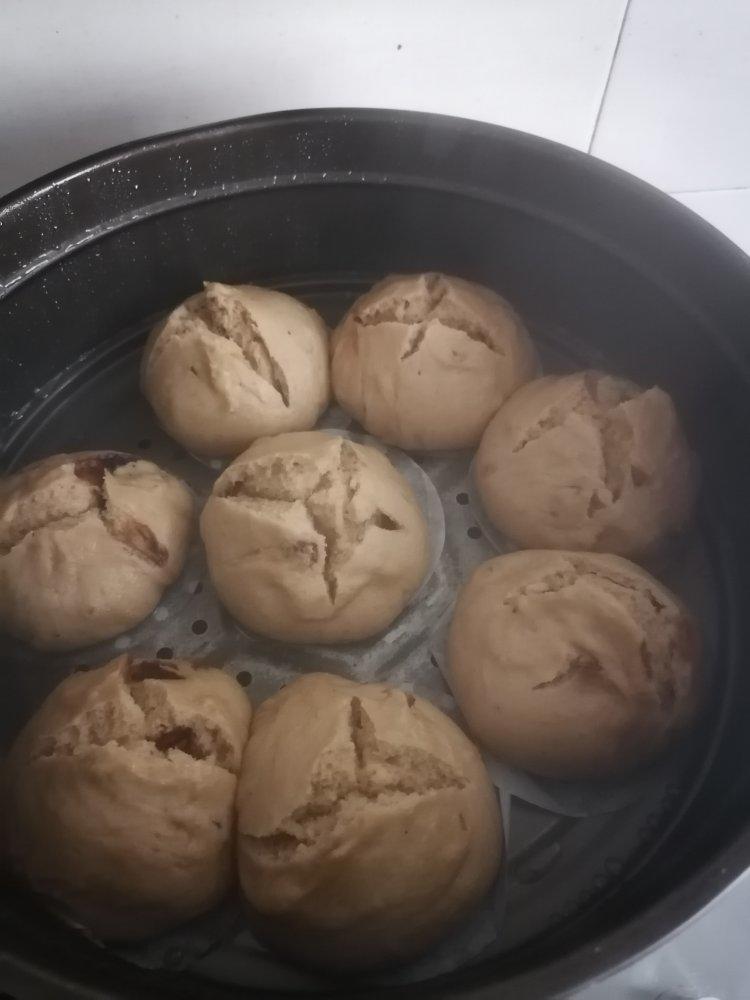 妥妥的红糖开花馒头