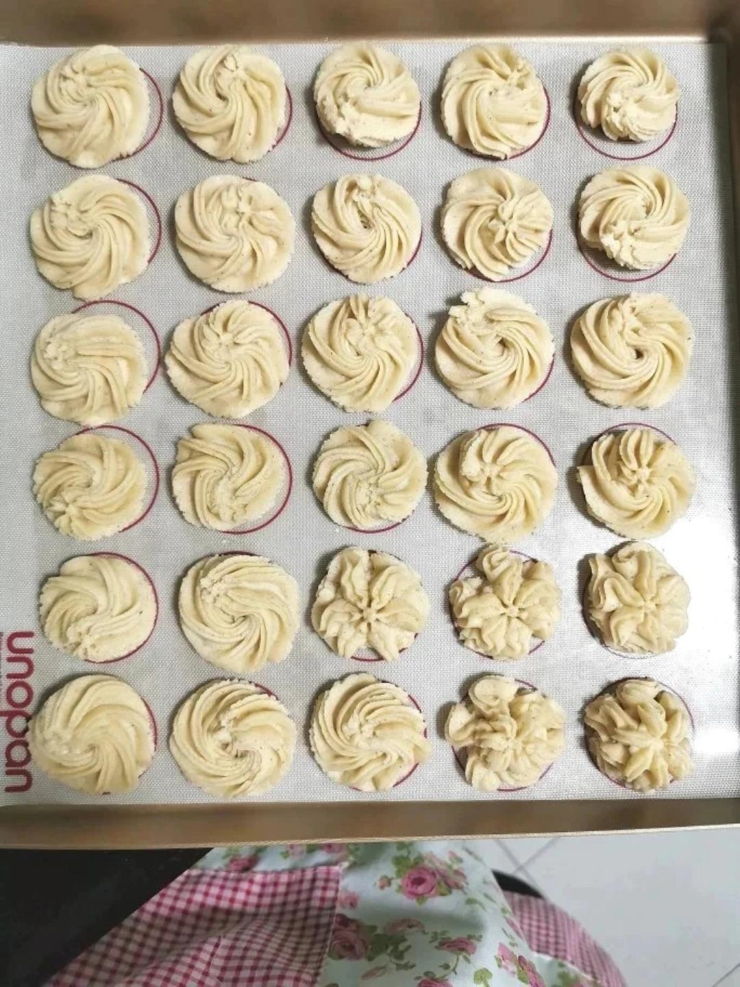 零失败花纹超级立体的黄油曲奇