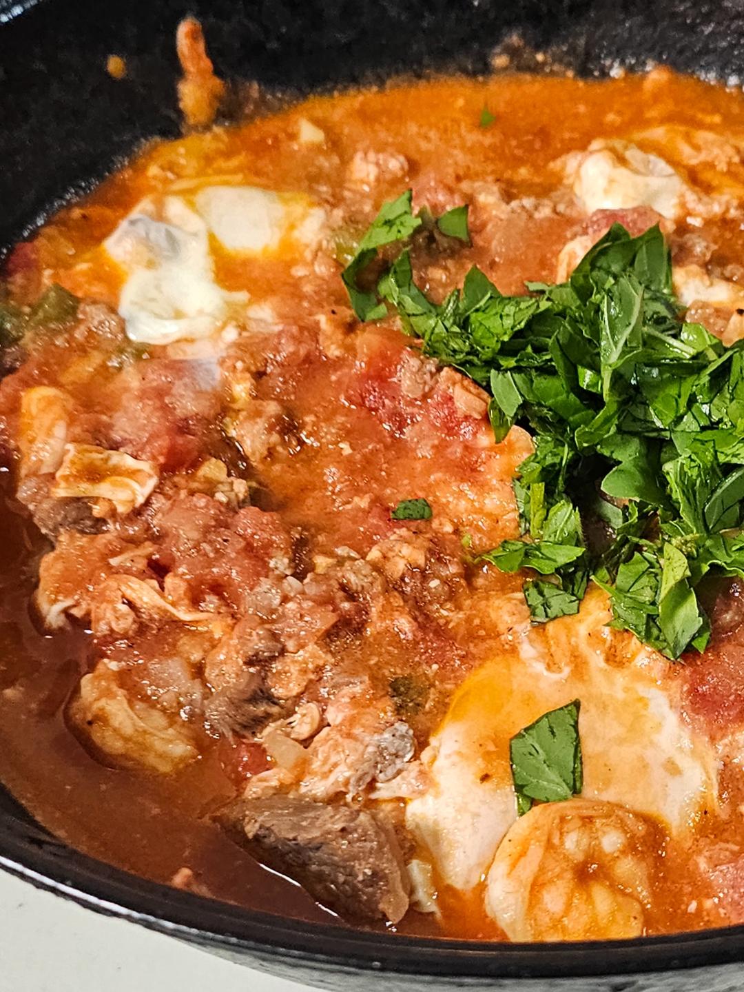 Shakshuka北非蛋/番茄炖蛋·一锅炖速手菜