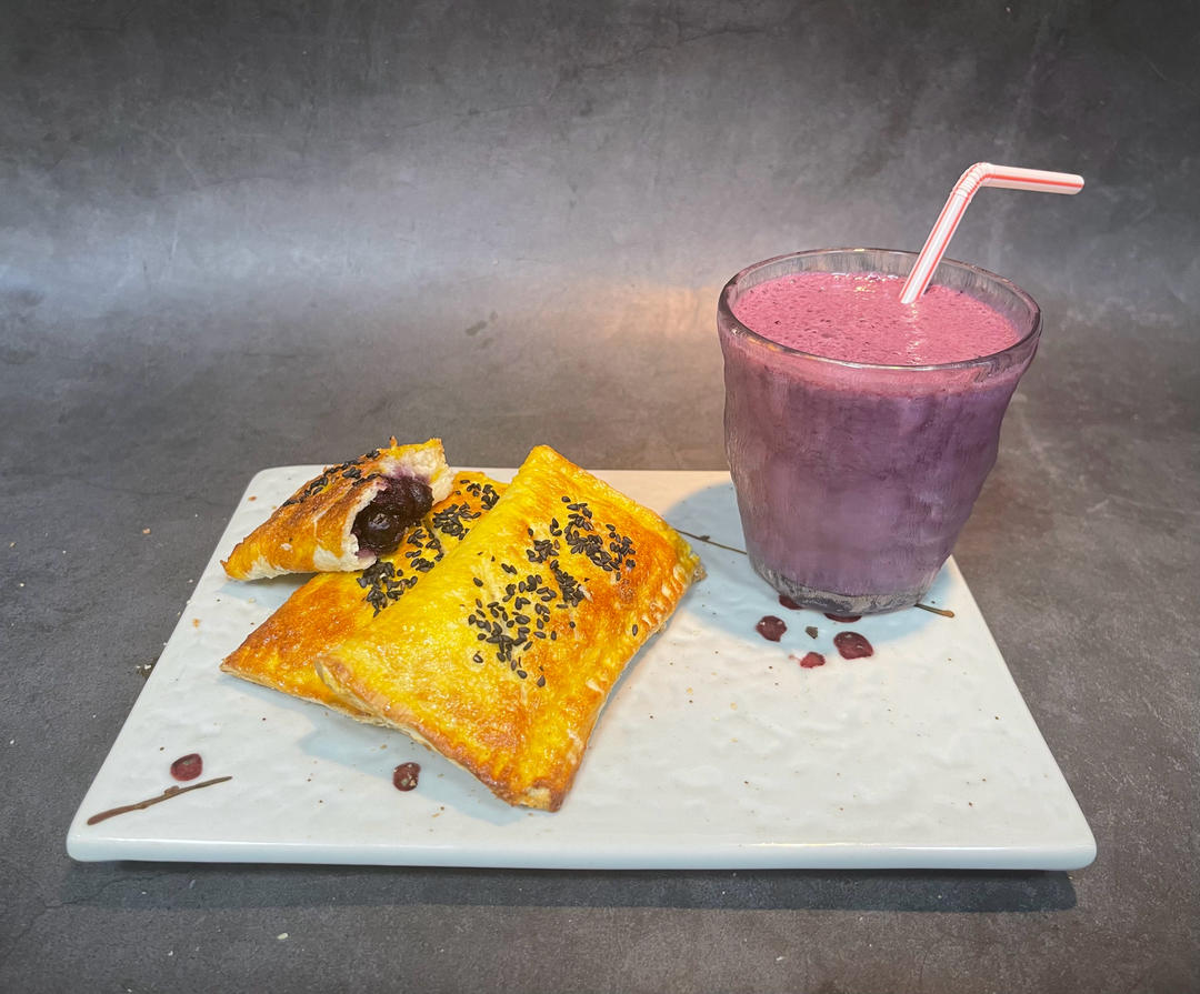 四季茶点⭐️蓝莓吐司派