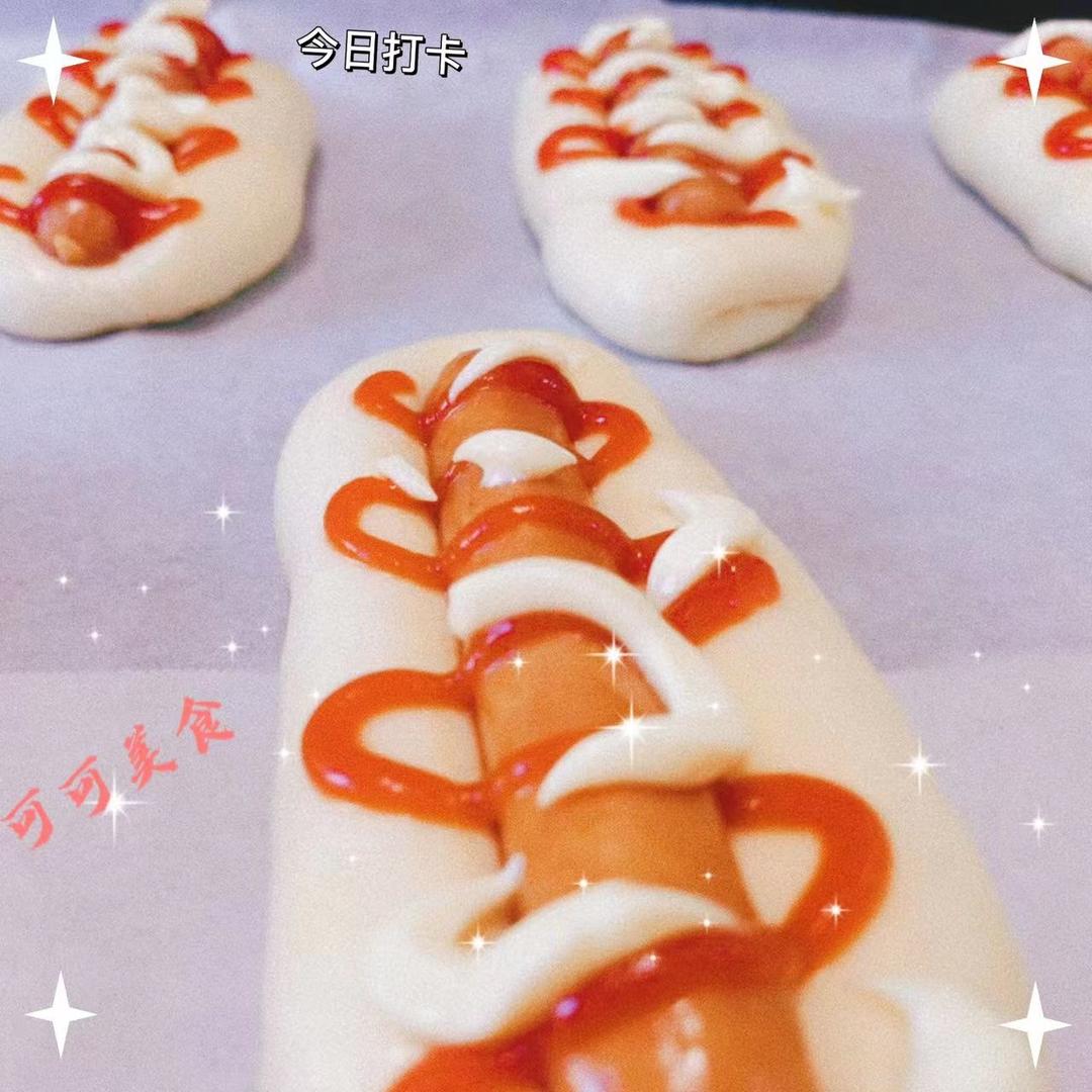 美味的香肠面包