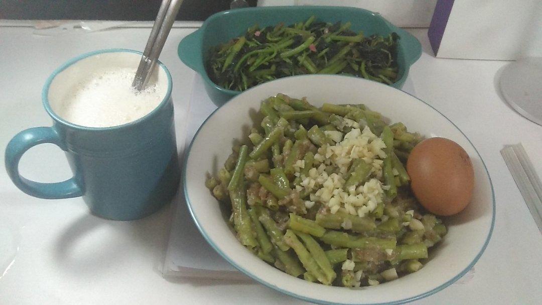 蒸豆角