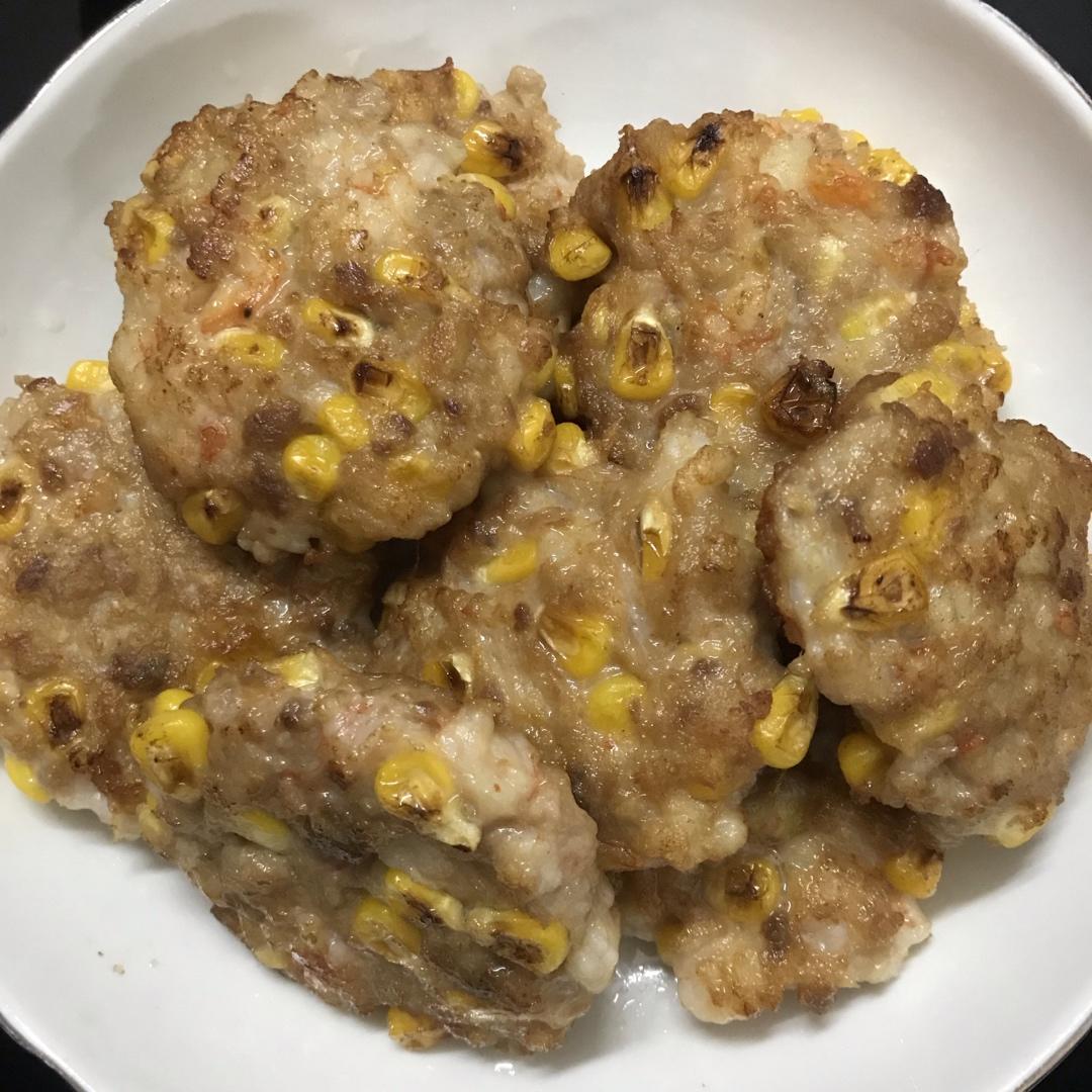 有颜值还健康的玉米虾饼，做法简单又好吃，一学就会