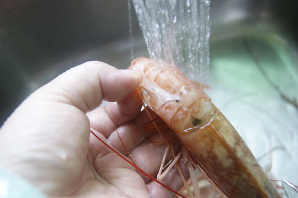 菜鸟也能胜任的宴客大菜【香煎阿根廷红虾】的做法 步骤4