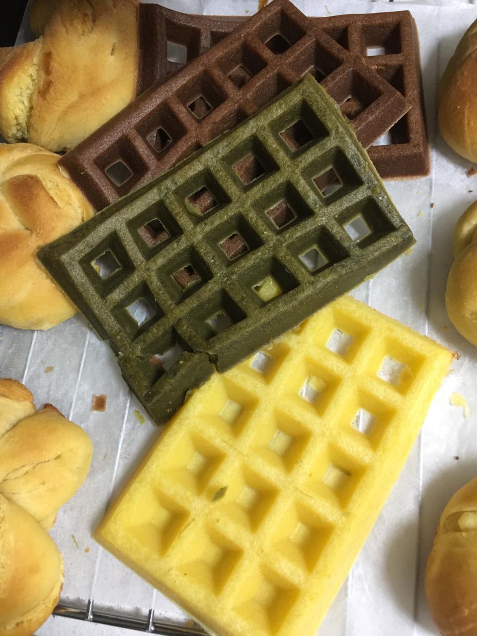 芝麻酸奶华夫饼