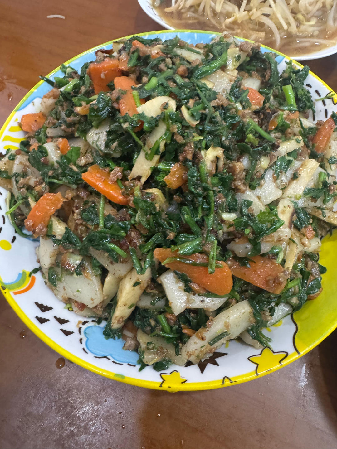 江南人的专属美味-荠菜炒年糕