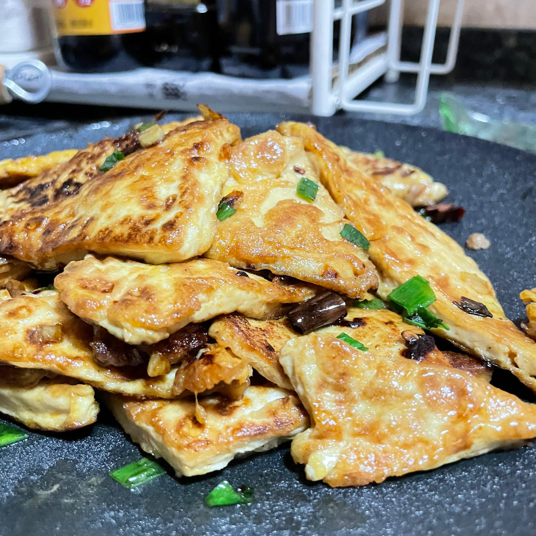 焖煎豆腐