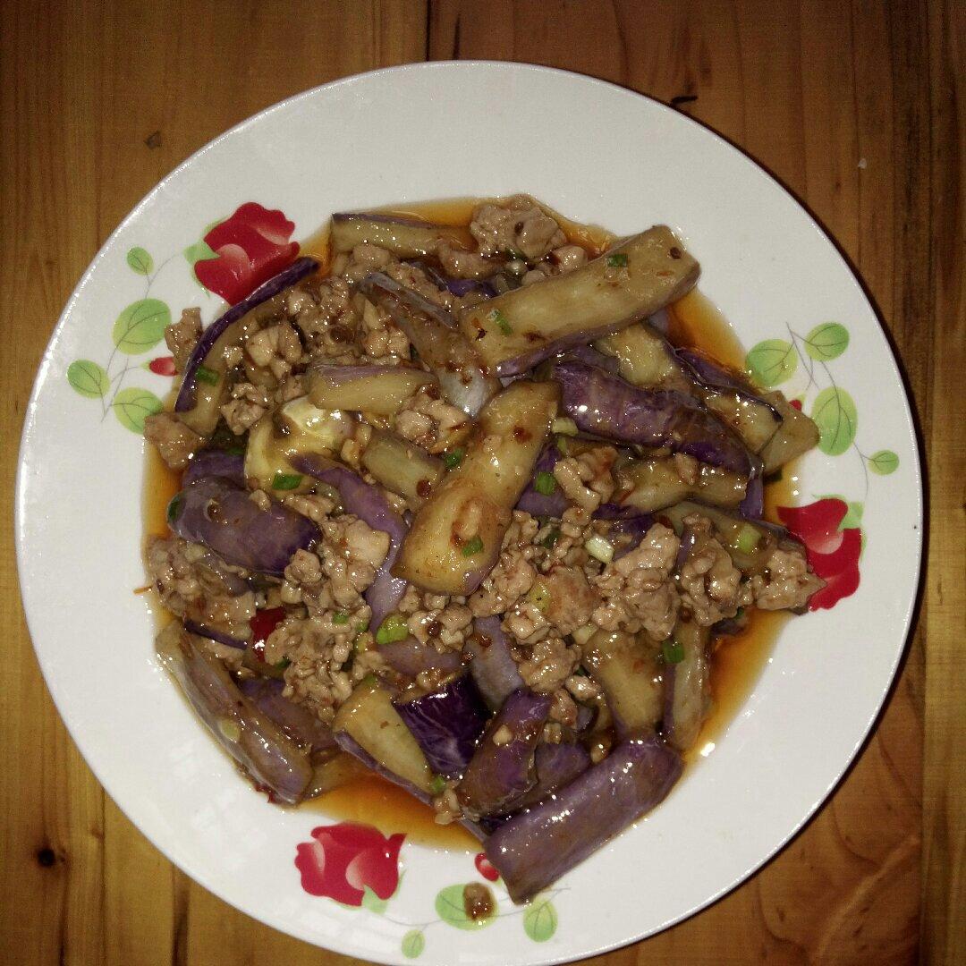 红烧肉沫茄子
