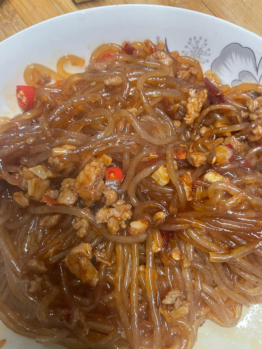 蚂蚁上树——肉沫粉条