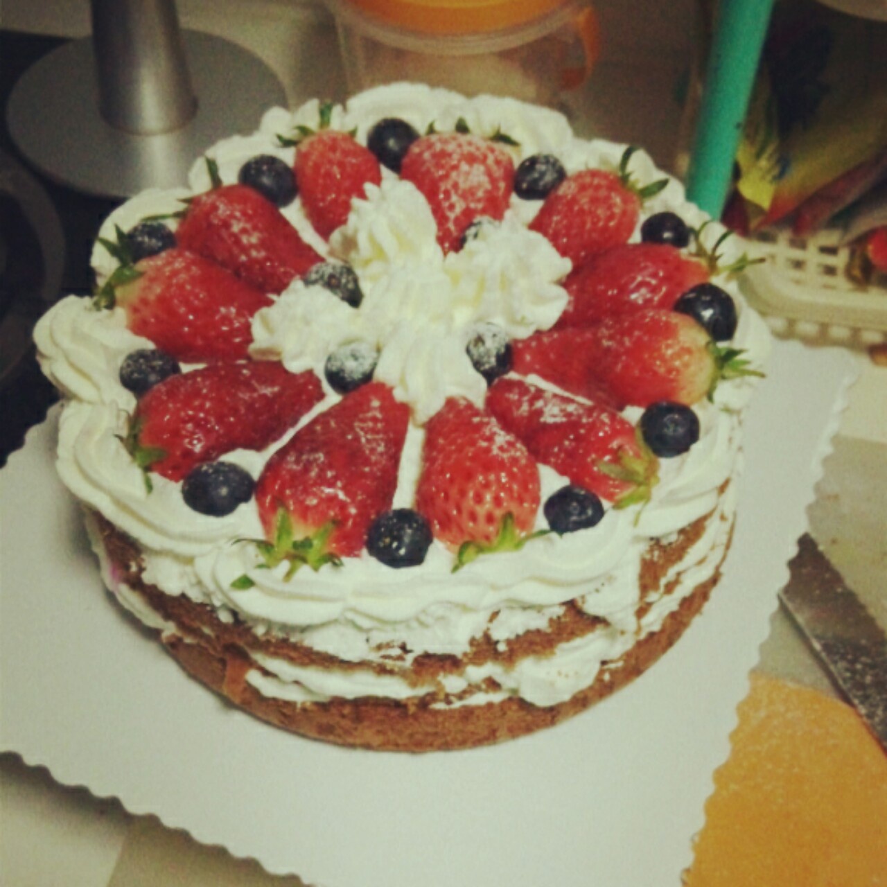 超详细8寸戚风蛋糕