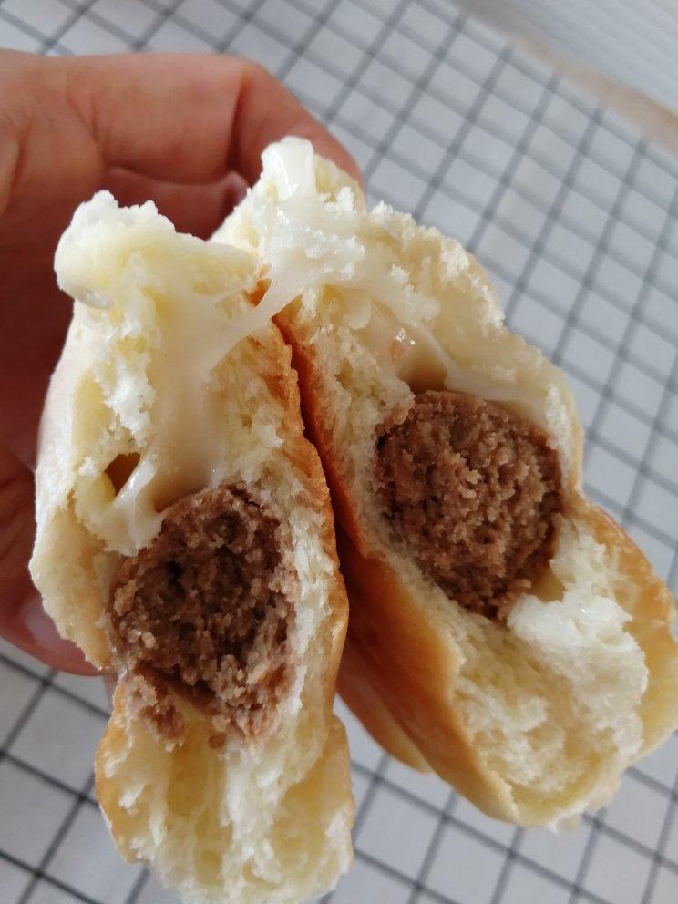 抹茶芋泥麻薯软欧包🍃夏日小清新