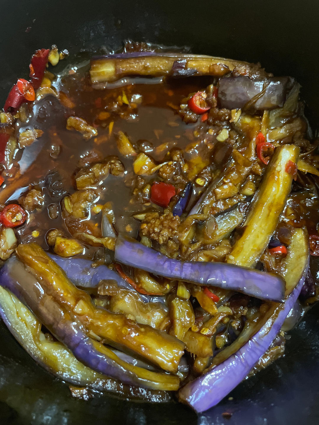 开胃下饭菜！巨简单的家常鱼香茄子煲