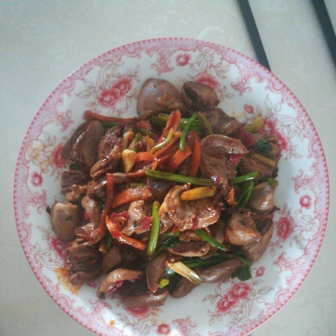 辣炒鸡心