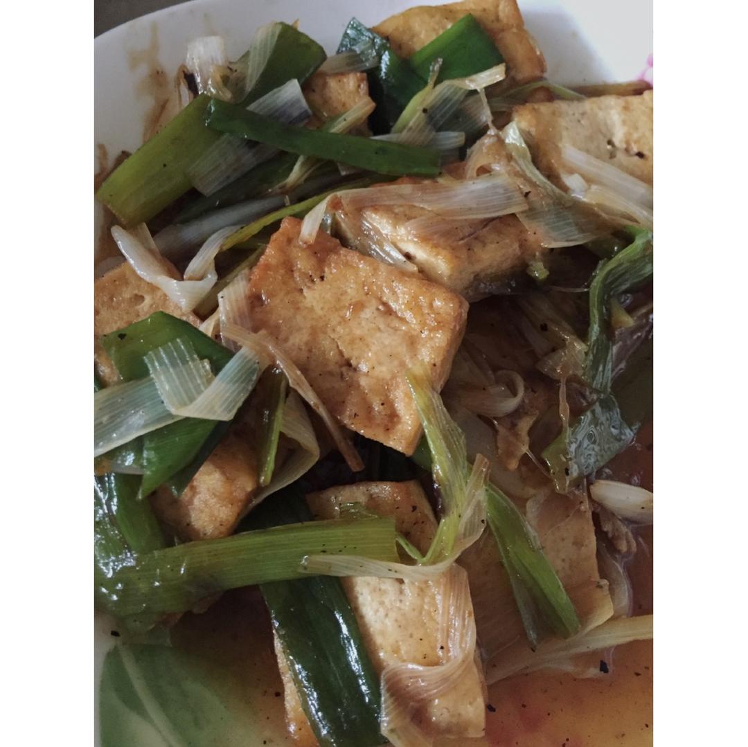 大葱烧豆腐