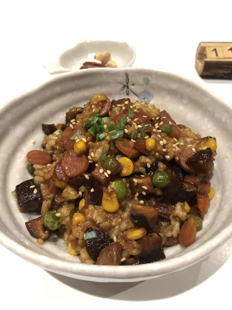 超开胃！香菇拌饭