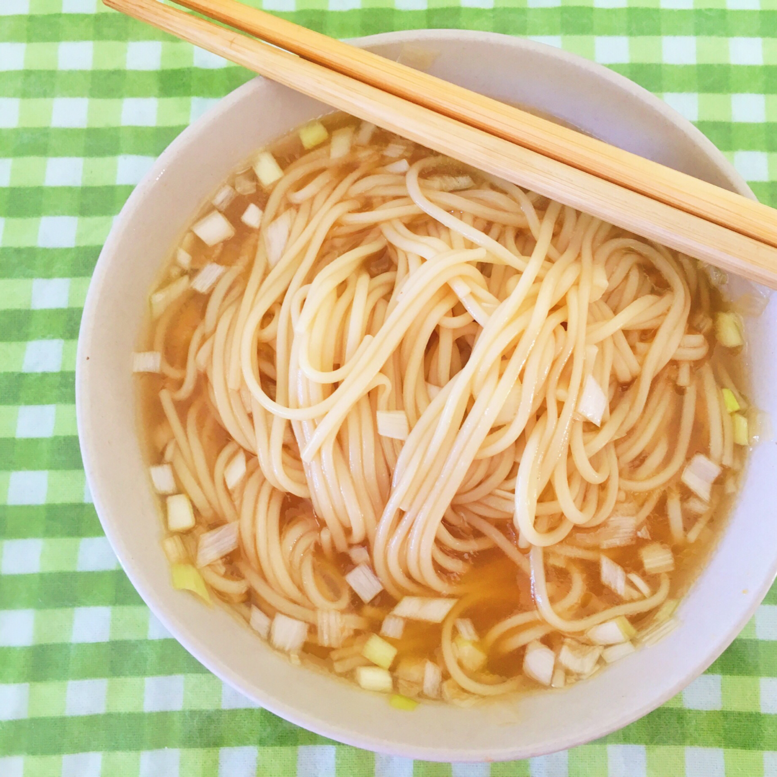 小葱麻油酱油面