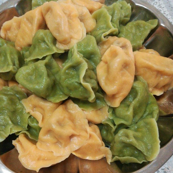 素馅大个饺子