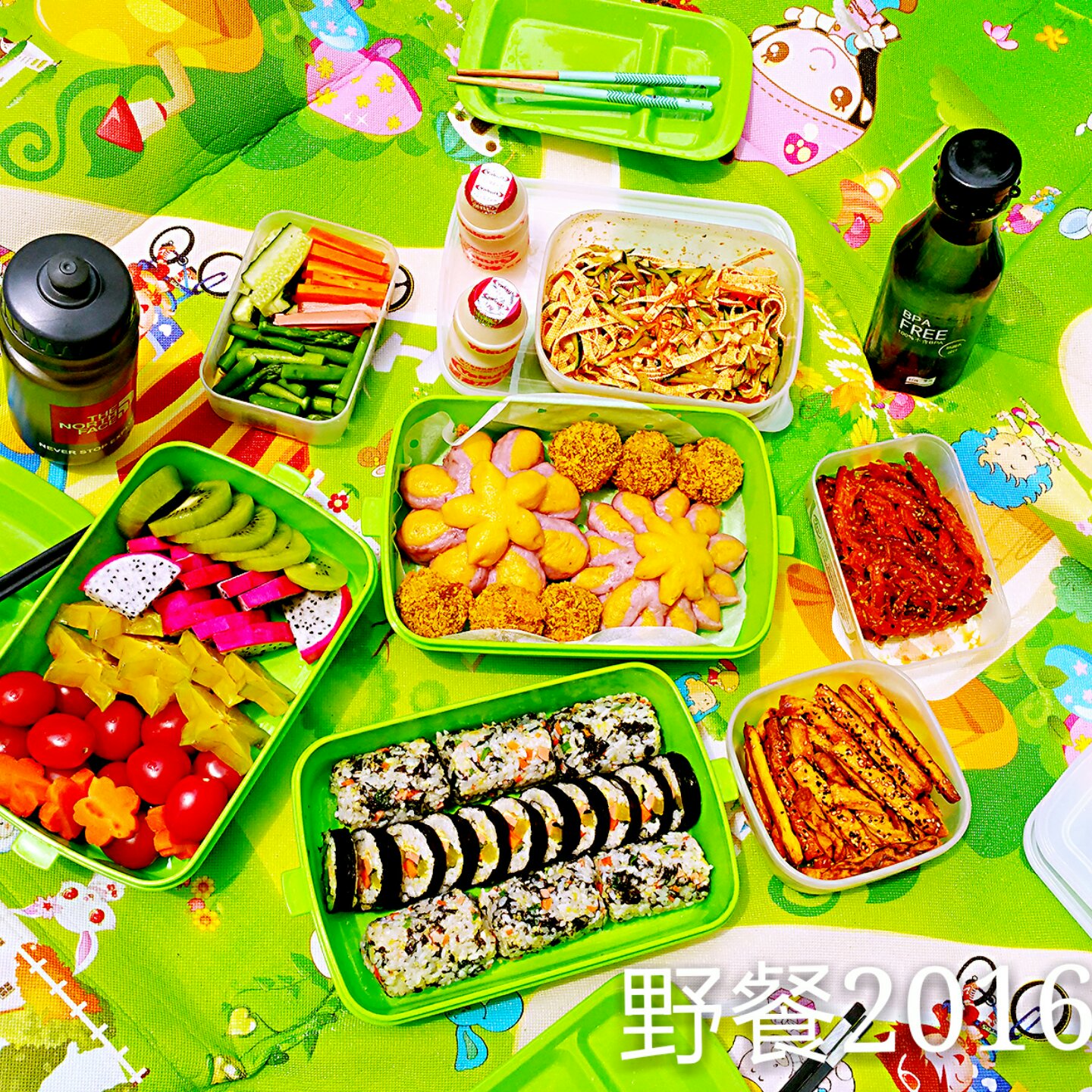 只要有野餐的气氛足够> <