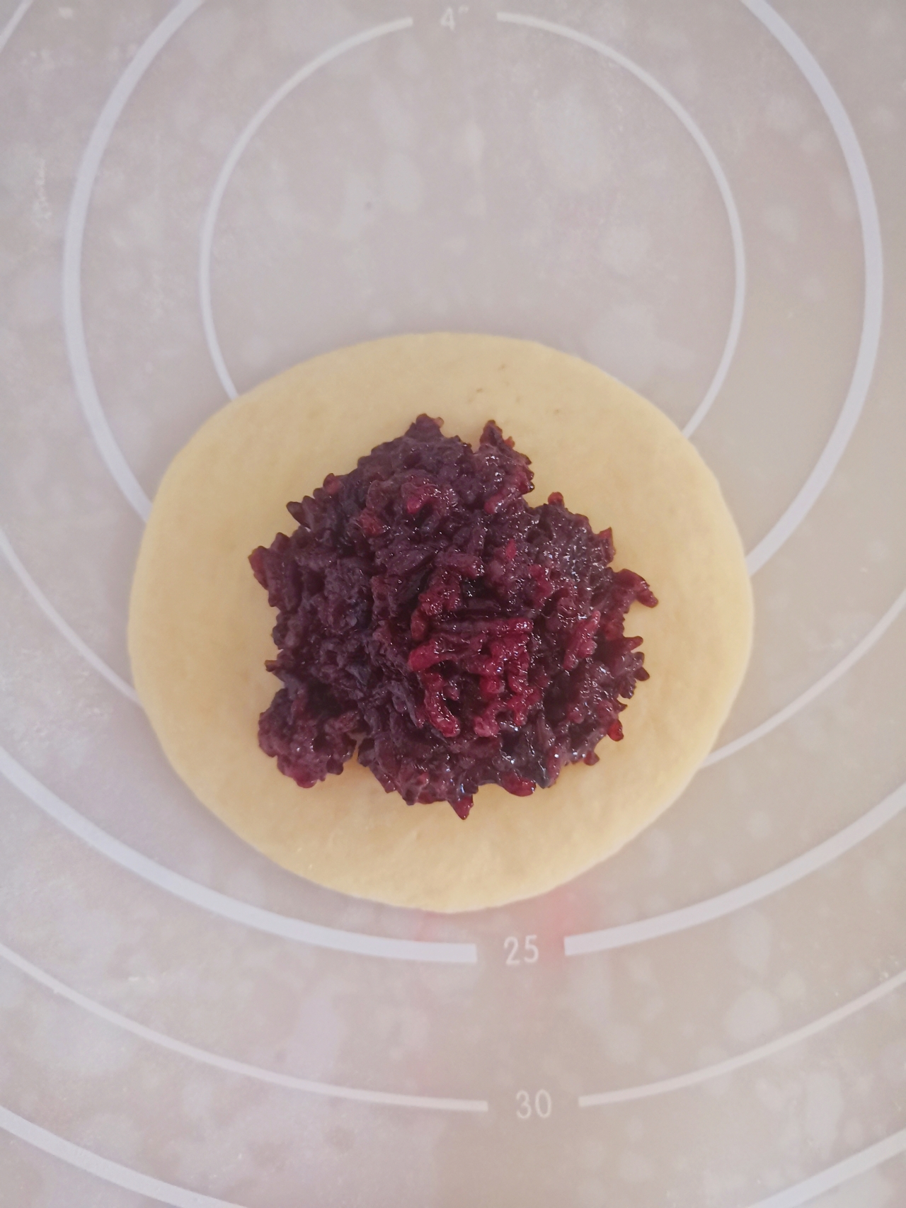 软fufu糯叽叽奶香紫米饼的做法 步骤6