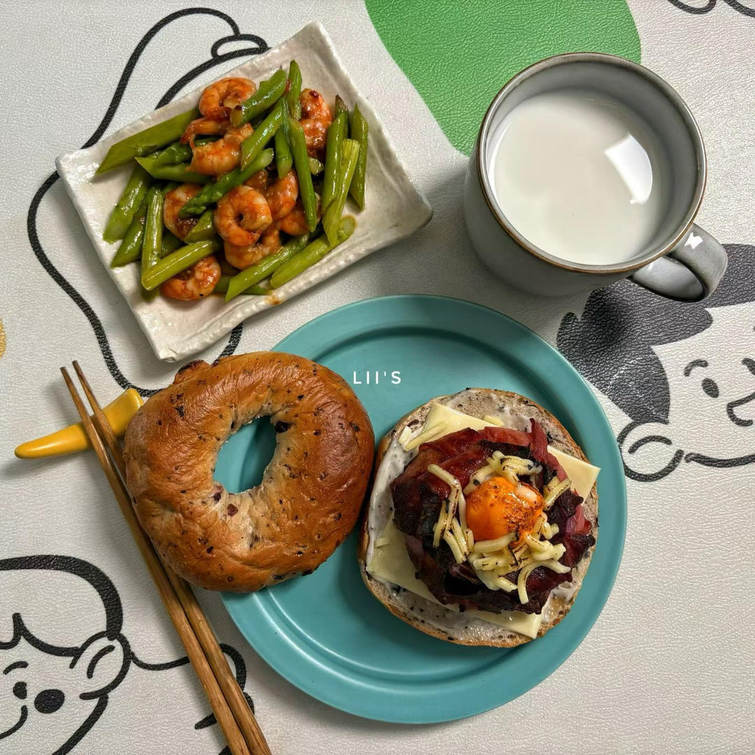 百变贝果三明治