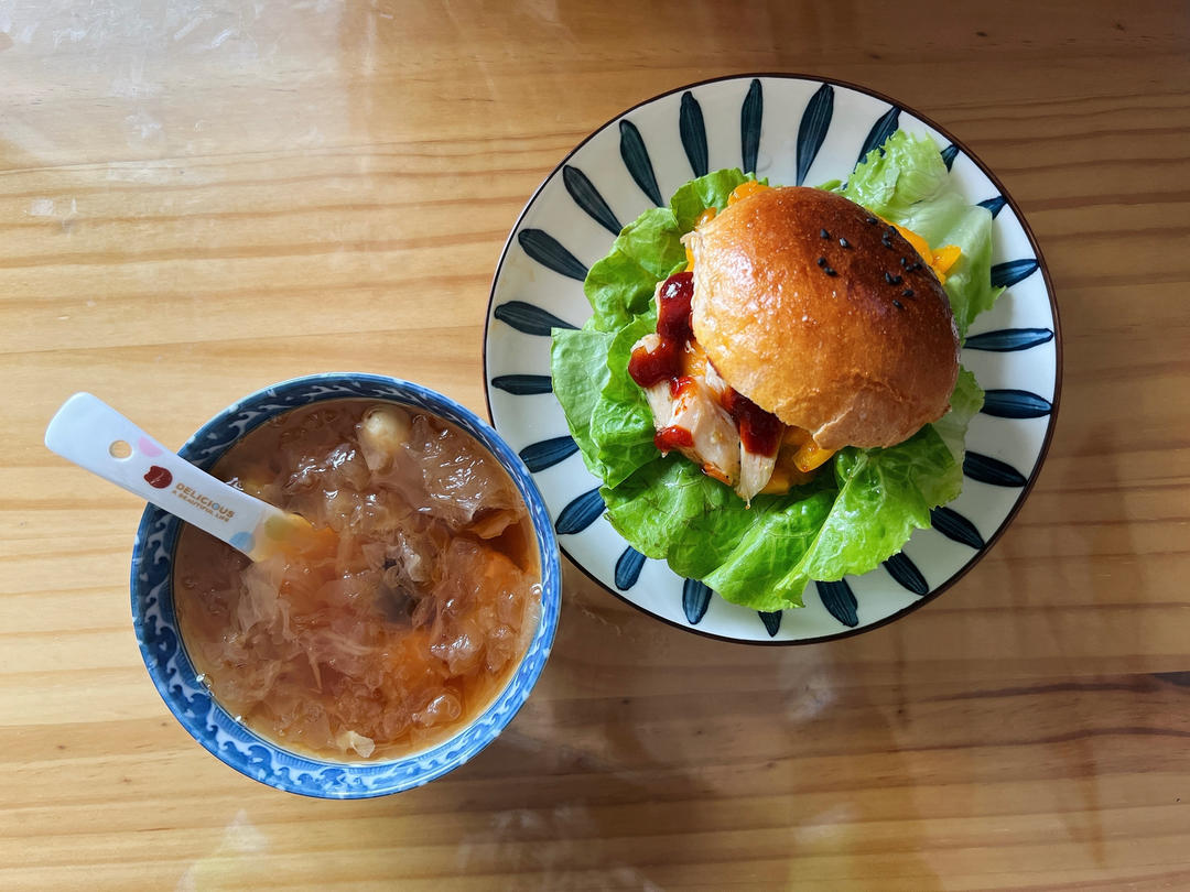 芒果甜辣鸡肉三明治or汉堡随便你【健康一手握】