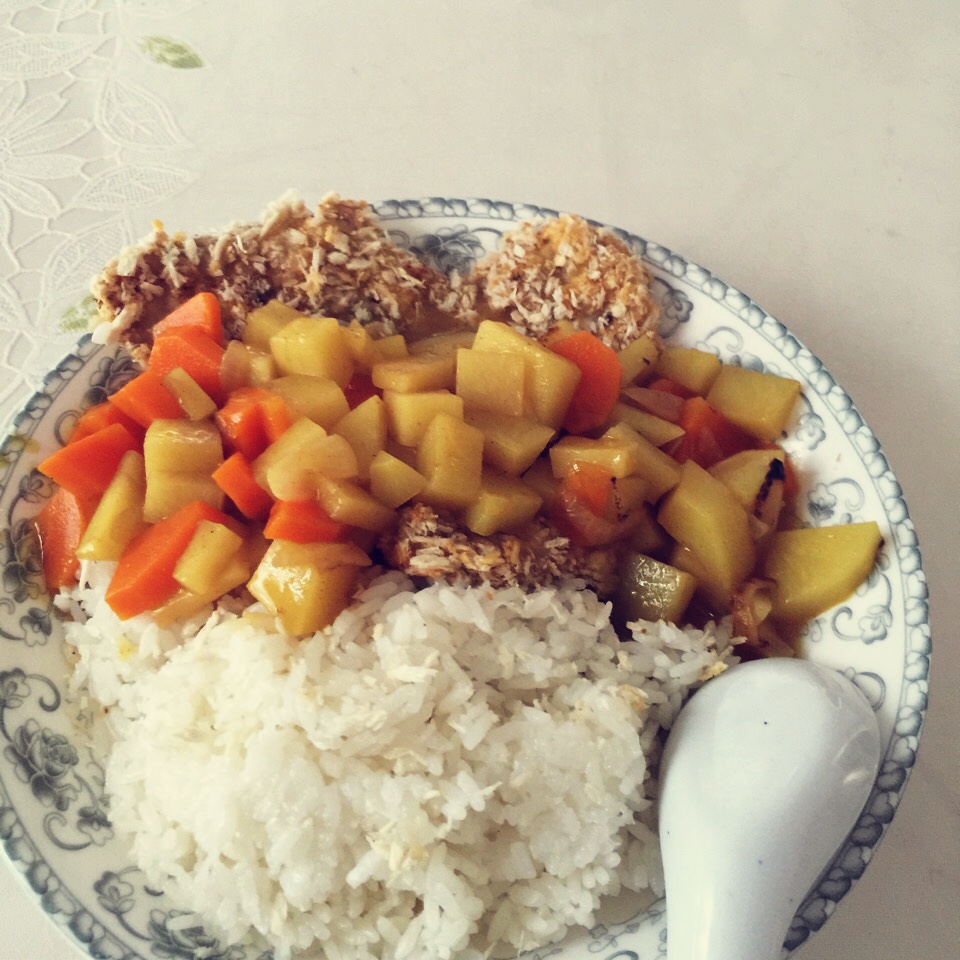 日式炸猪排咖喱饭