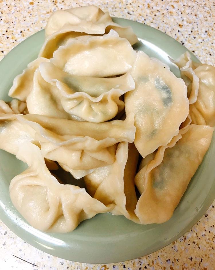 素馅烫面大蒸饺