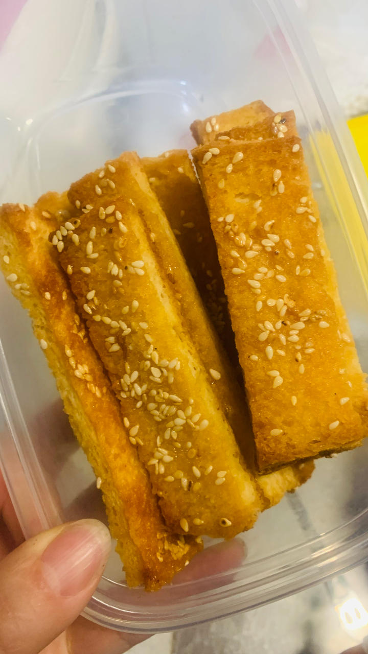 蜂蜜面包条，老少皆宜，看剧小零食