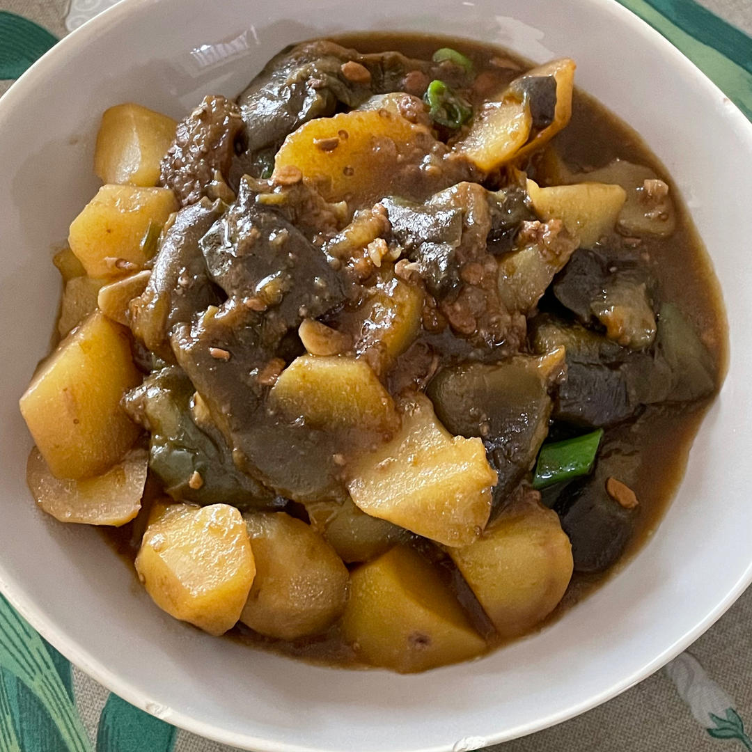 黯然销魂之 东北土豆炖茄子