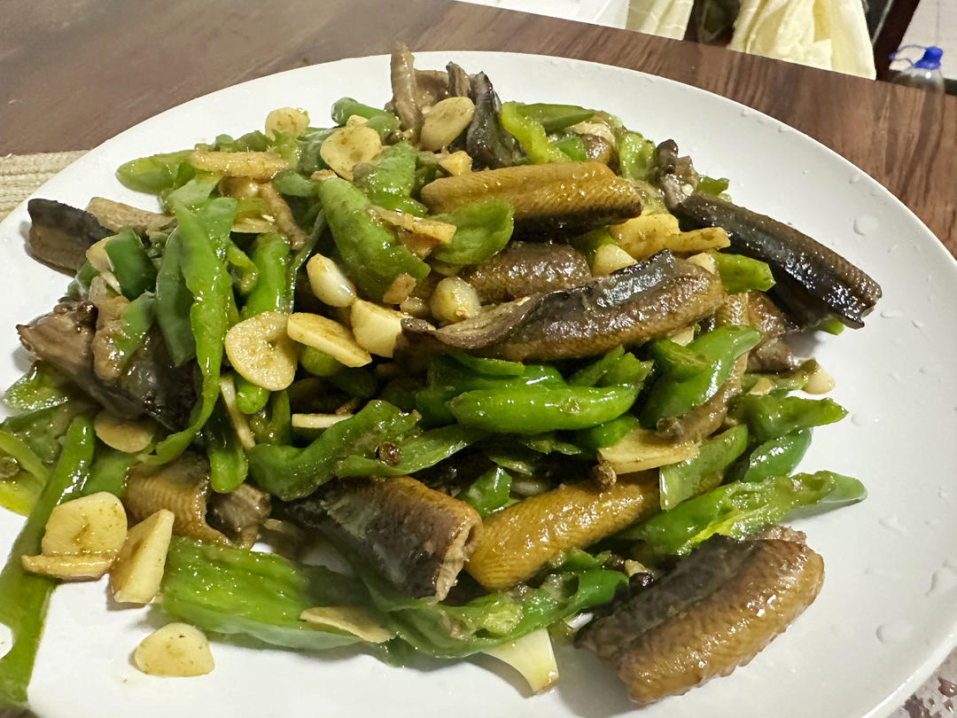 青椒炒黄鳝