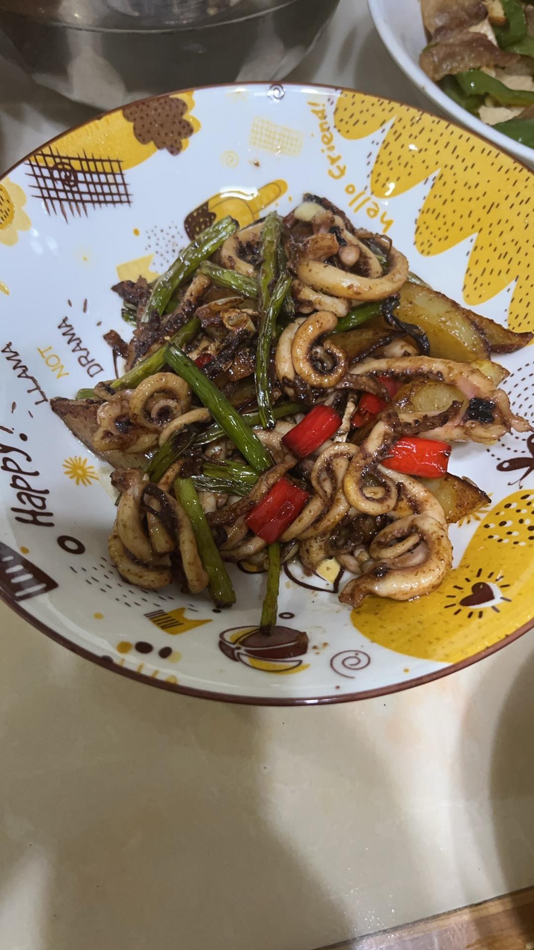 孜然鱿鱼须