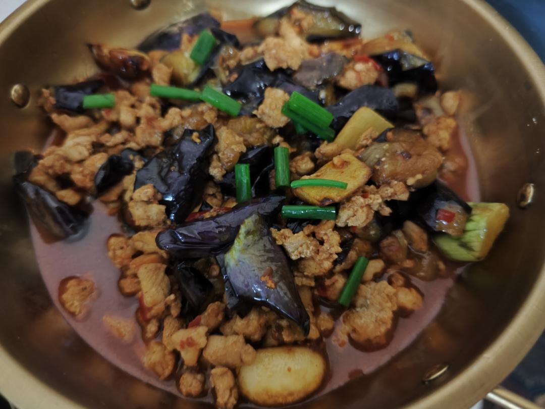 红烧肉沫茄子