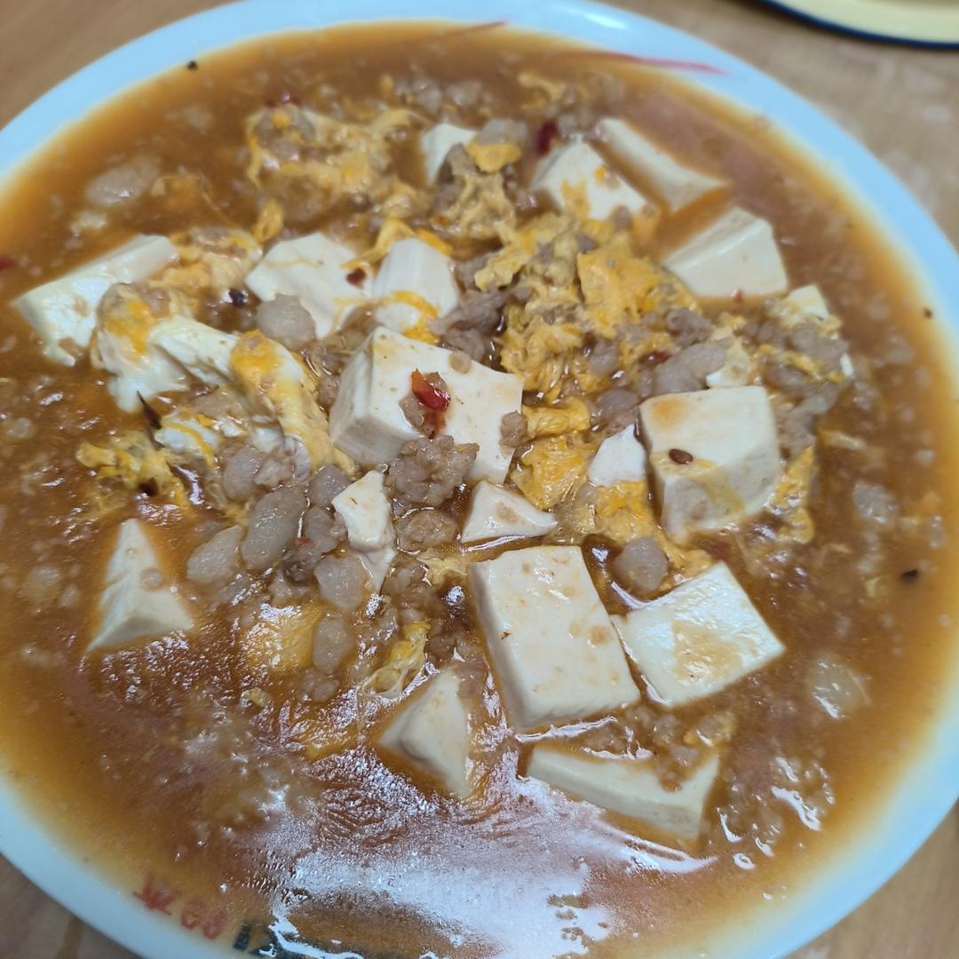 肉末滑蛋豆腐
