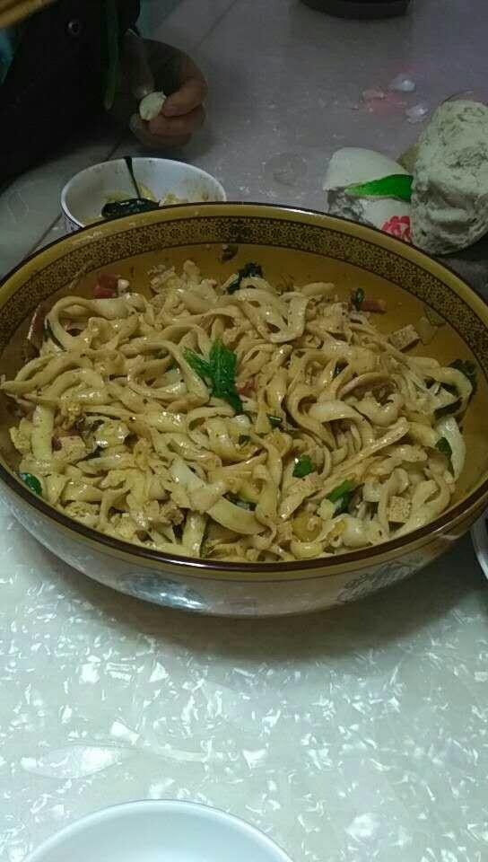 自制刀削面