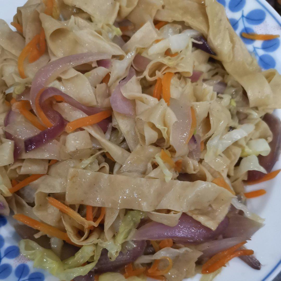 素炒豆腐皮