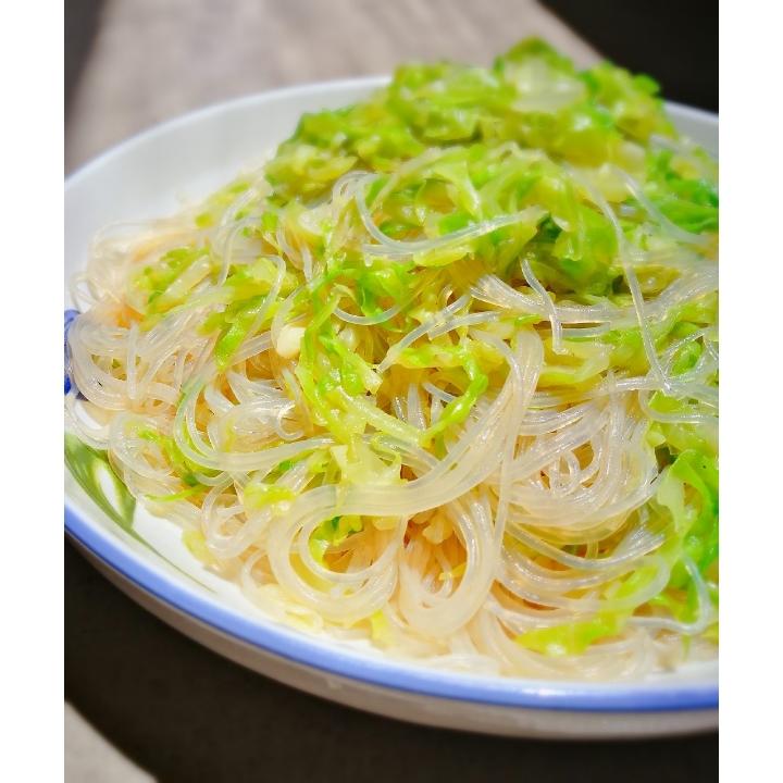 幸福-像花儿一样做的清新爽口卷心菜拌粉丝