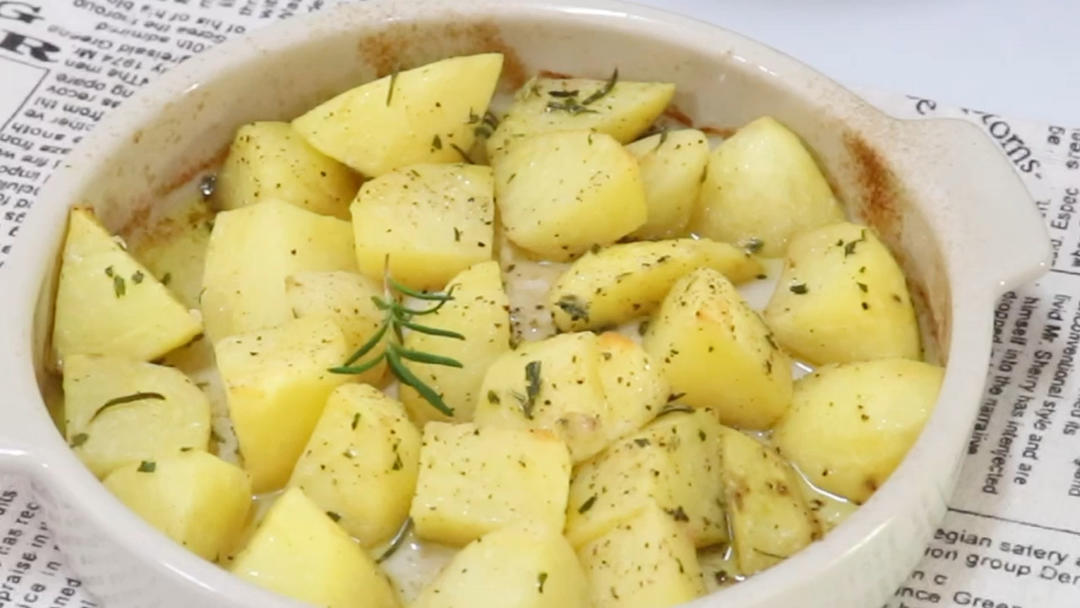 迷迭香烤土豆🔥零厨艺系列美食