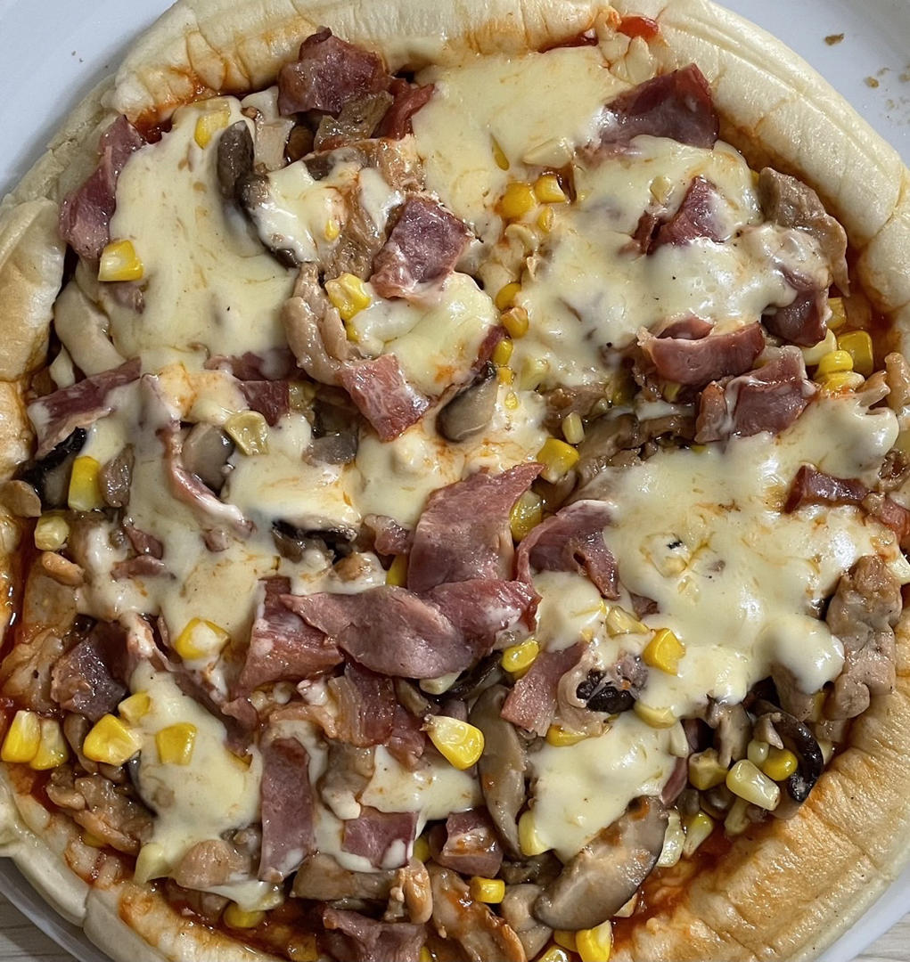 平底锅自制芝士披萨