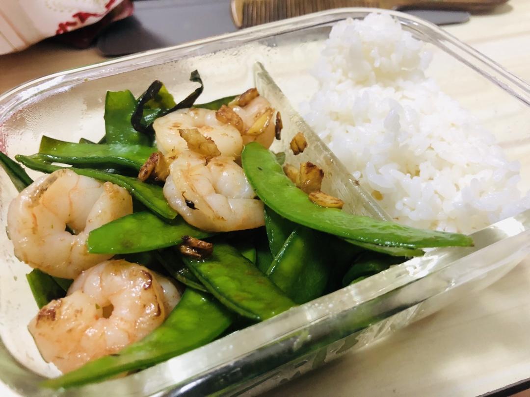 荷兰豆炒虾仁