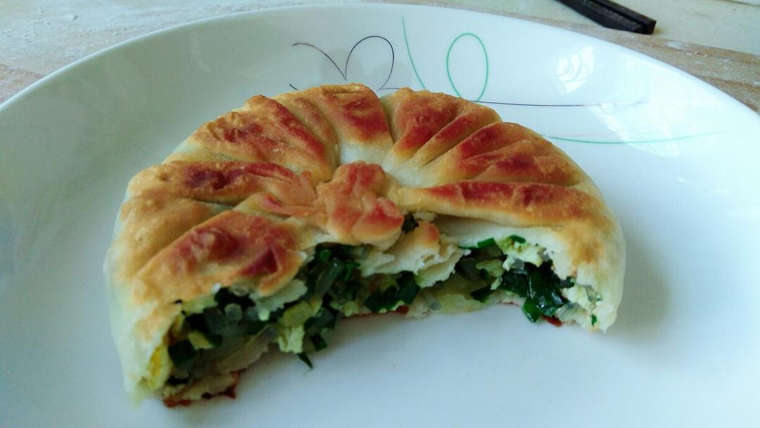 薄皮韭菜饼