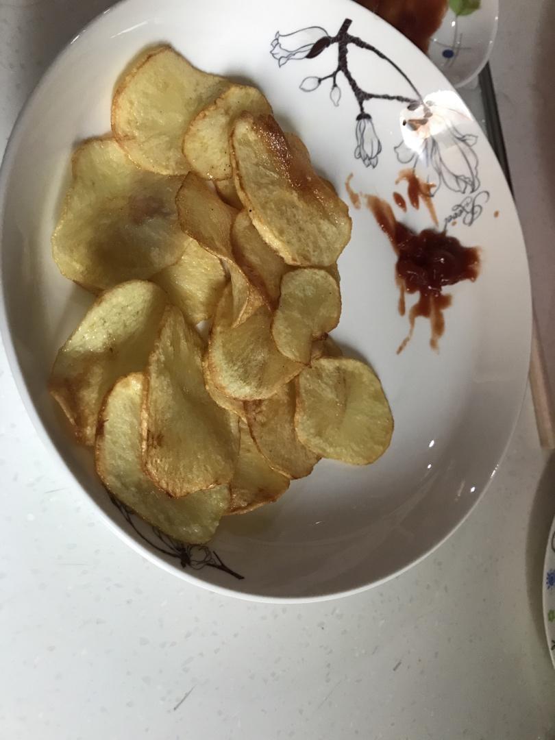 自制炸薯片，学会以后再也没买过薯片