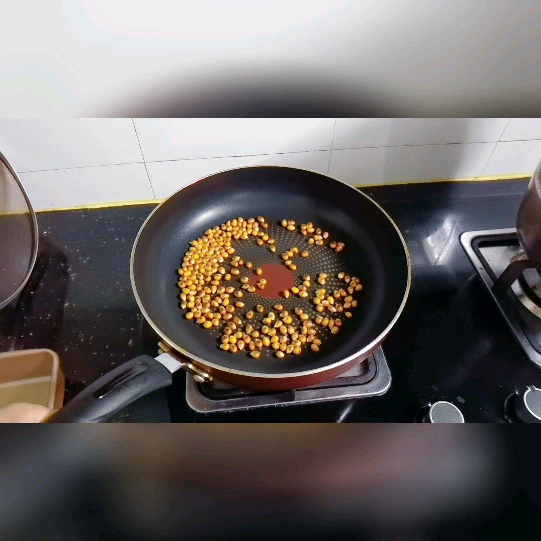 平底锅无油爆米花