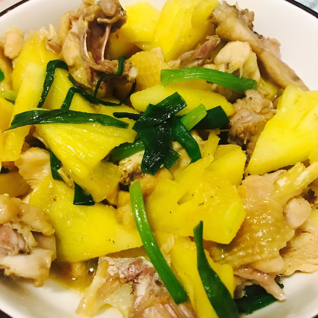 菠萝炒鸡肉