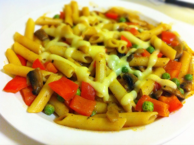 蔬菜炒意面
